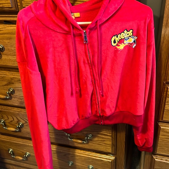 Chester Cheetah Red zip up jacket - Picture 1 of 2